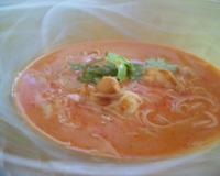 Soupe réconfortante aux saveurs d'ailleurs.