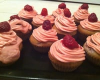 Cupcakes framboise - chocolat blanc