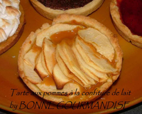 Tarte fine aux pommes et à la confiture de lait