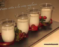 Panna cotta à la crème anglaise