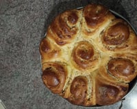 Chinois crème pâtissière et pépites de chocolat