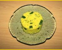 Un risotto tout jaune aux courgettes!