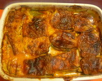 Mon gratin d'aubergine à la sauce tomate