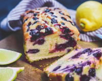 Cake citron et myrtilles