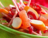 Salade Fushia au Surimi et sa vinaigrette aux agrumes
