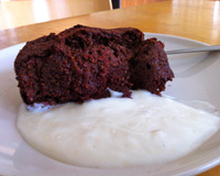 Gâteau à la betterave et au lait