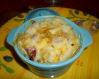 Gratin facile, à faire en petites cocottes ou grand plat.