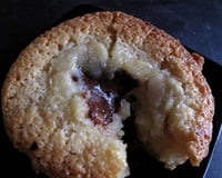 Moelleux à l'amande, cœur banane-chocolat