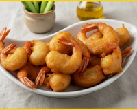 Beignets de crevettes à l'huile d'olive