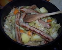 Saucisse au chou vert