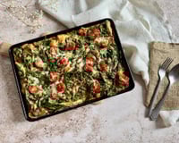 Frittata géante sur plaque