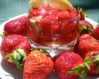 Pannacotta balsamique aux fraises