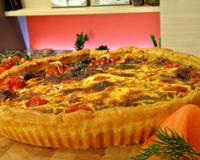 Essayez et adoptez cette merveilleuse quiche au saumon fumé.