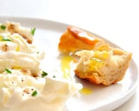 Carpaccio de mozzarella burrata