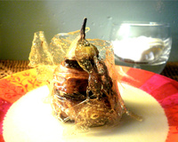 Pomme craramel, gélatine, chantilly et son chocolat