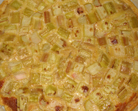 Tarte à la rhubarbe express