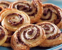 Escargots feuilletés aux tomates séchées