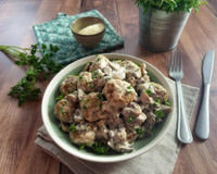 Boulettes aux champignons : la recette italienne crémeuse qui fait oublier la tomate