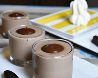 Mousse au chocolat, crème fraîche et beurre