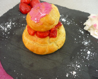 Religieuse légère à la Fraise