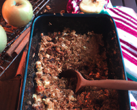 Crumble aux pommes et spéculoos