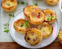Mini quiche Lorraine sans pâte