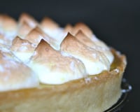 Tarte au citron à la crème d'amande et sa meringue au citron vert