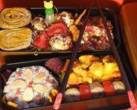 Toutes les saveurs de l'automne se retrouvent dans ce bento végétarien, de l'entrée au dessert !