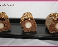 Maki sucré revisité façon poire belle Hélène.