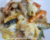 Gratin de légumes au reblochon