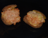 Pommes de terre gratinées aux saucisses de strasbourg