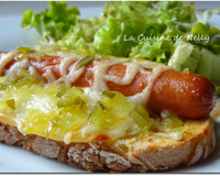 Tartine façon Hot-dog