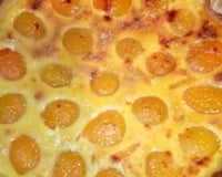 Tarte mousseuse aux abricots