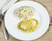 Emincé de porc à la moutarde