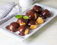 Choux à la crème chocolatée