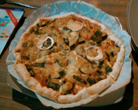 Tarte aux courgettes et au chèvre sans œufs