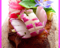 Tartine radis beurre et algues