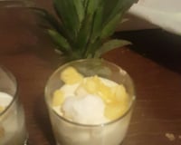 Douceur exotique lactée à l'ananas et rochers coco