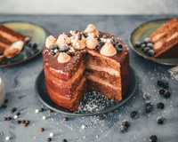 Layer cake au chocolat et noix de coco