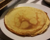 Crêpes parfumées au rhum et caramel à l'orange
