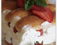Charlotte aux fraises et mascarpone facile et rapide