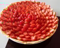 Tarte aux fraises et à la crème pâtissière