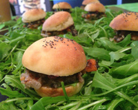 Mini burgers d'escargot à la bourguignonne