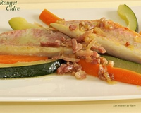Filets de rouget sauce au cidre et ses petits légumes