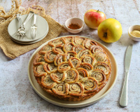 Tarte aux pommes façon cinnamon rolls