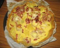 Tarte qui sera accompagnée parfaitement une salade en entrée.