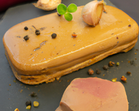 Foie gras frais au sel de guerrande fumé