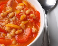Haricots de Soissons à la tomate et à l'ail