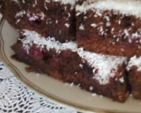 Gâteau choco-rouge