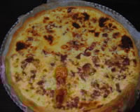 Quiche à l'époisses et jambon de bayonne
